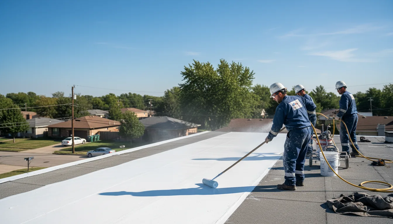 Commercial roof coating in Petersham, MA near me
